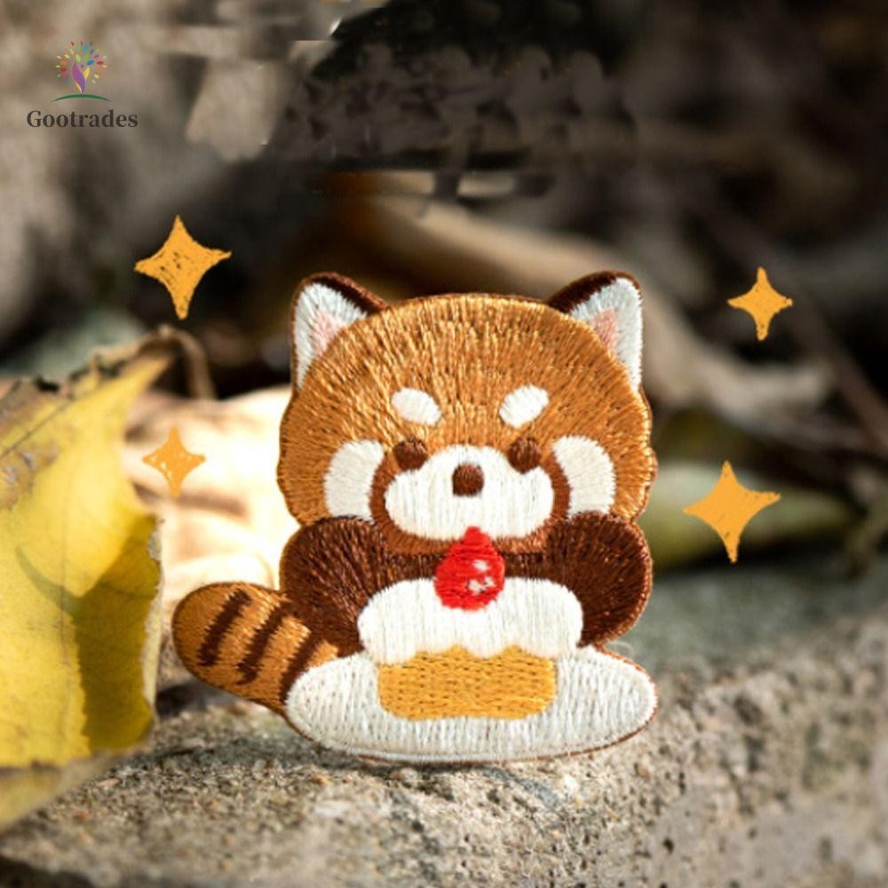 Red Panda Patches Quần áo tự dính Phụ kiện may vá