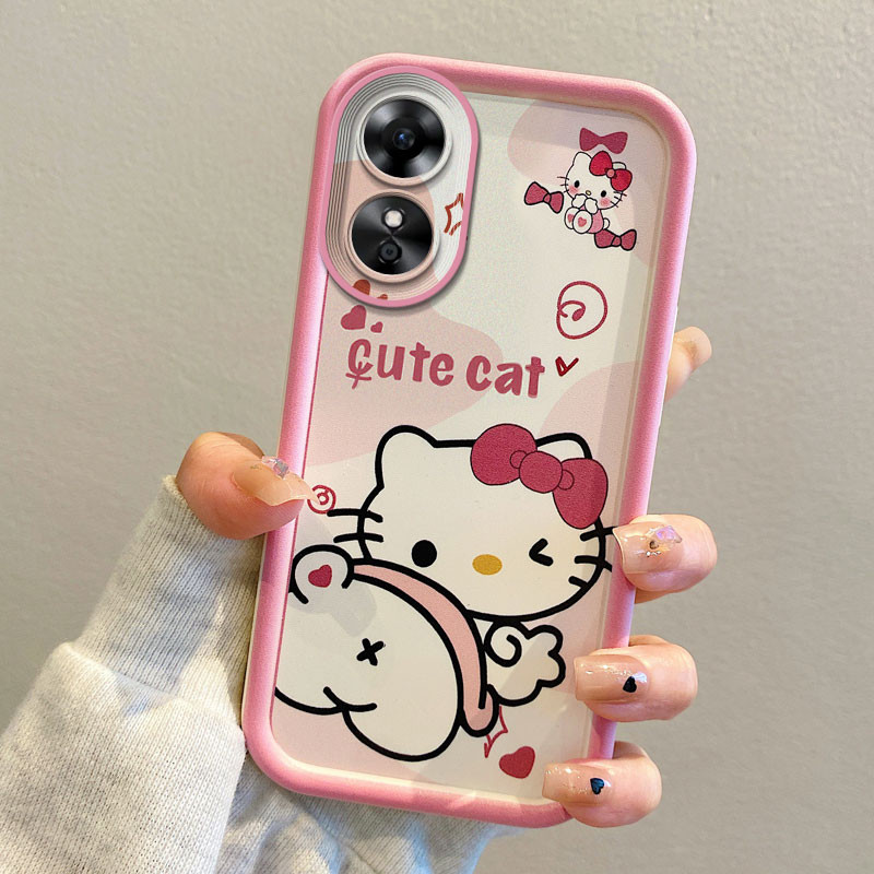 Dành Cho OPPO A17K CPH2471 Ốp Lưng Silicon Mềm TPU Họa Tiết Hoạt Hình Full Protcetion Vỏ Chống Sốc V