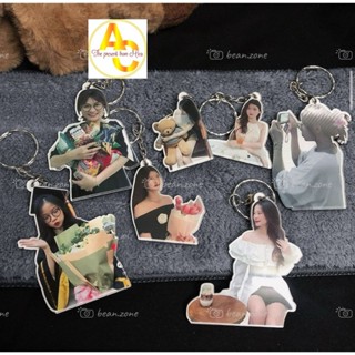 [ Siêu Rẻ ] Móc khoá cắt viền in theo ảnh in theo yêu cầu chất liệu acrylic viền trong suốt dễ thương làm quà tặng