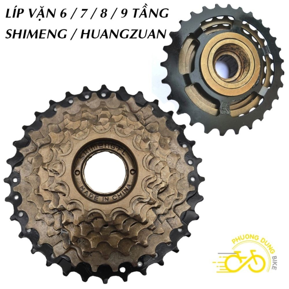 Líp vặn líp 6 7 8 9 tầng xe đạp SHIMENG / HUANGZUAN