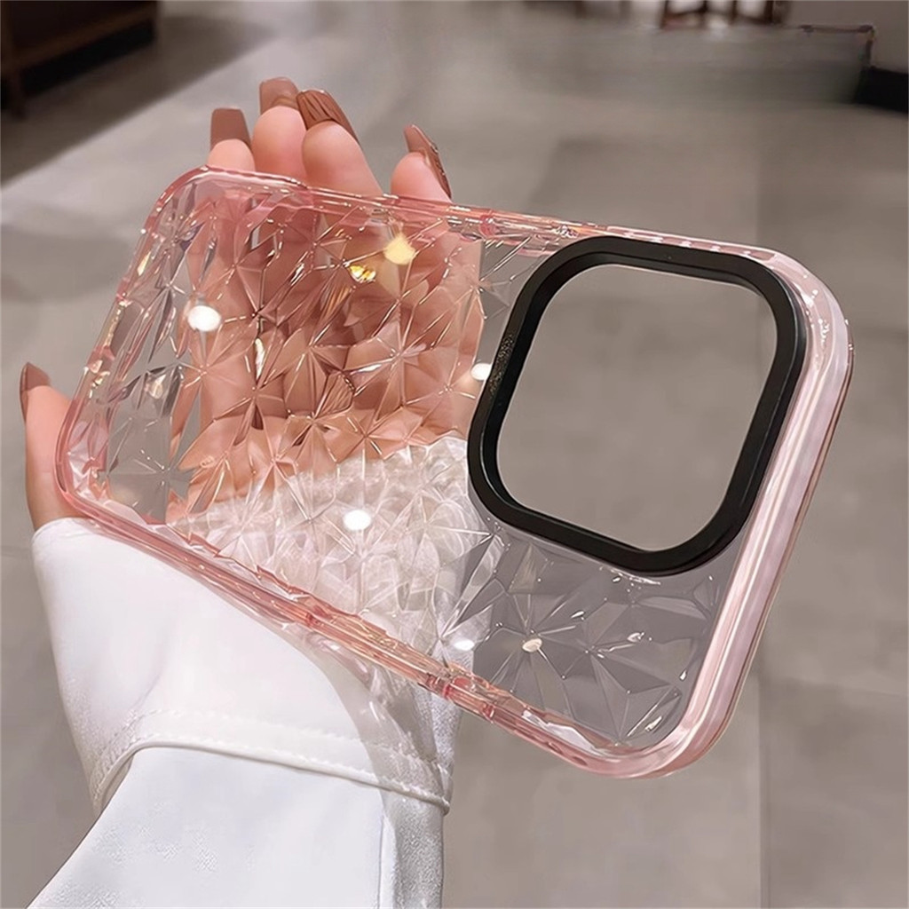 【 Iphone16 】 Ốp Điện Thoại Trong Suốt Kim Cương 2 Trong 1 Cho IPhone 16 Pro Max 11 12 13 14 15 Pro M