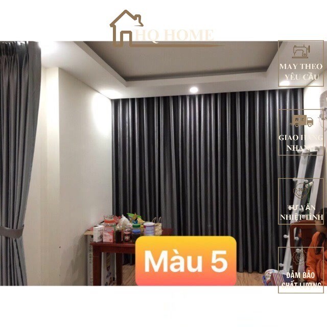Rèm vải 1 lớp combo