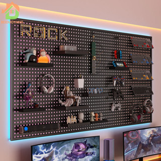 Bảng Pegboard Treo Đồ Gắn Tường,Kệ Decor Để Đồ Bàn Học Setup Bàn Làm Việc,Bảng Lỗ Trang Trí Dercor Tường, DIY Desk Decor