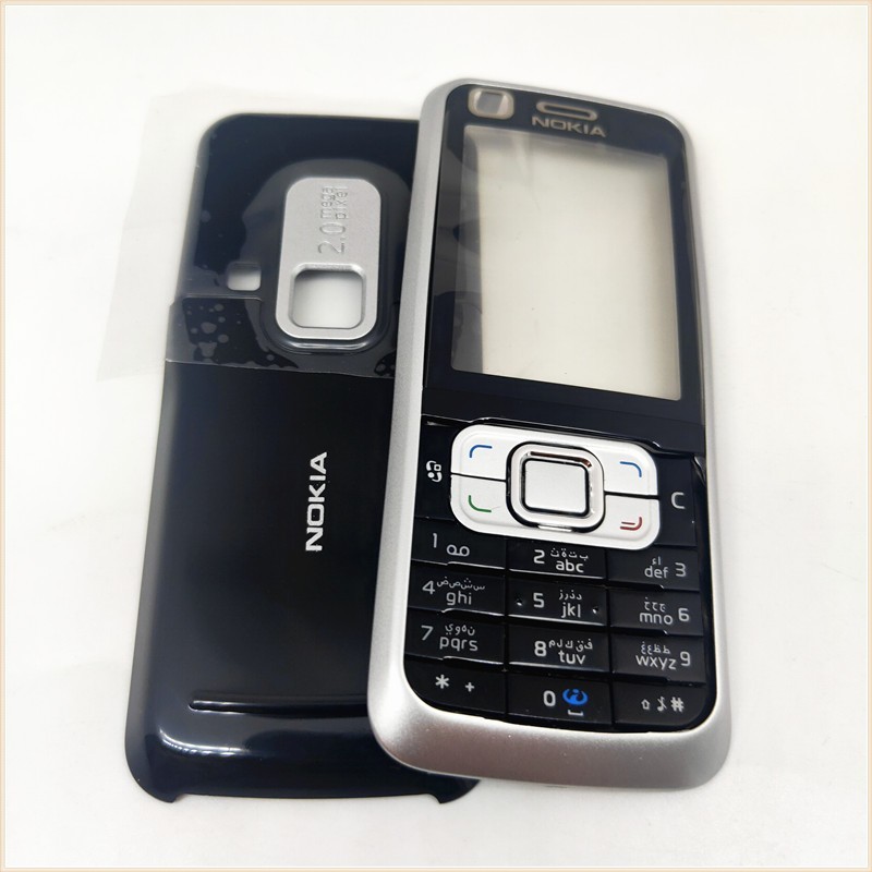 Mới cho Nokia 6120 6120C Vỏ điện thoại Vỏ + Bàn phím + Nắp lưng pin
