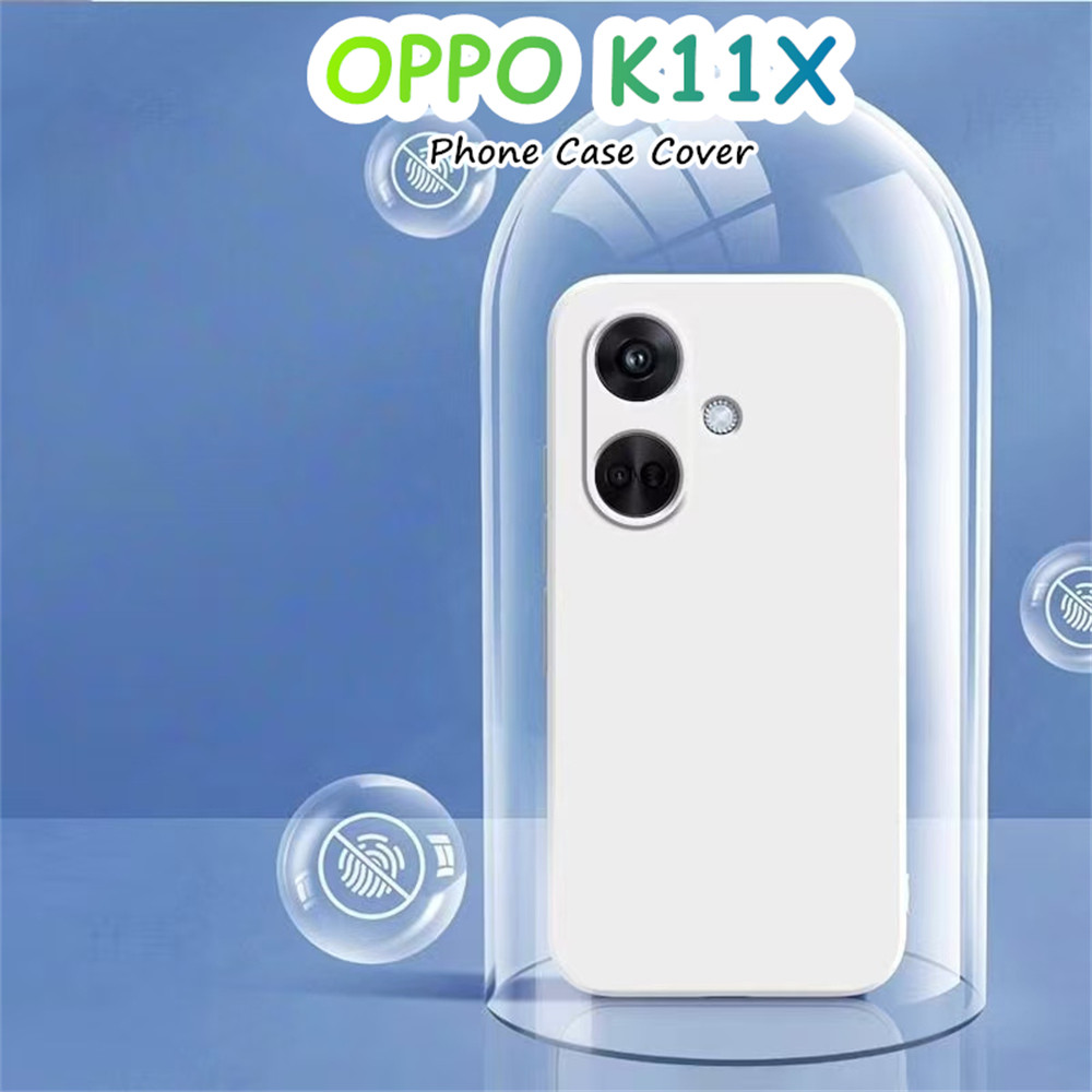 [3Cideas] Dành Cho OPPO K11X Ốp Lưng Silicon Chống Vân Tay Full Ốp Lưng Điện Thoại Màu Trơn Cổ Điển