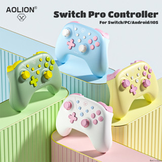 Bộ điều khiển AOLION Pro Màu Rococo cho Nintendo Switch / PC / iOS / Android Bluetooth Gamepad Local Stock Tubro Wake Up