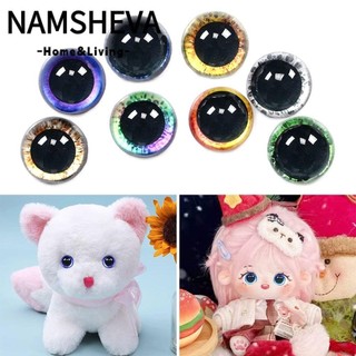 Namsheva 20 Cái / 10 Đôi Mắt Pha Lê Con Rối, Mắt Nhựa 6 Mm-20 Mm Thủ Công Mắt, Phụ Kiện Động Vật Gấu Pha Lê Phụ Kiện Búp Bê DIY