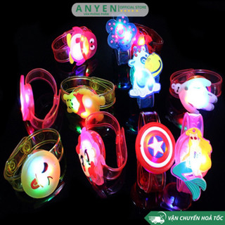 Set 5 Đồng hồ Noel  dễ thương, vòng tay nhựa quà tặng noel giáng sinh