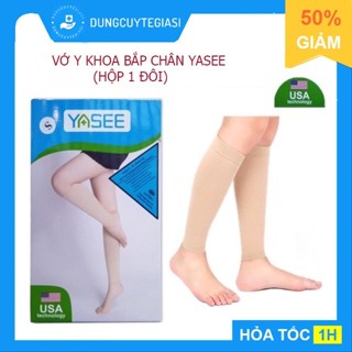 Vớ Y Khoa Bắp Chân Yasee, Tất Suy Giãn Tĩnh Mạch (Màu Da) (1 đôi)