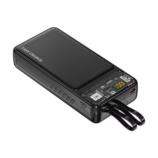 Sạc Dự Phòng Trong Suốt 30000mAh  Với Cổng Sạc Nhanh 120W và PD 20W Kèm 2 Đầu Sạc Màn Hình LED