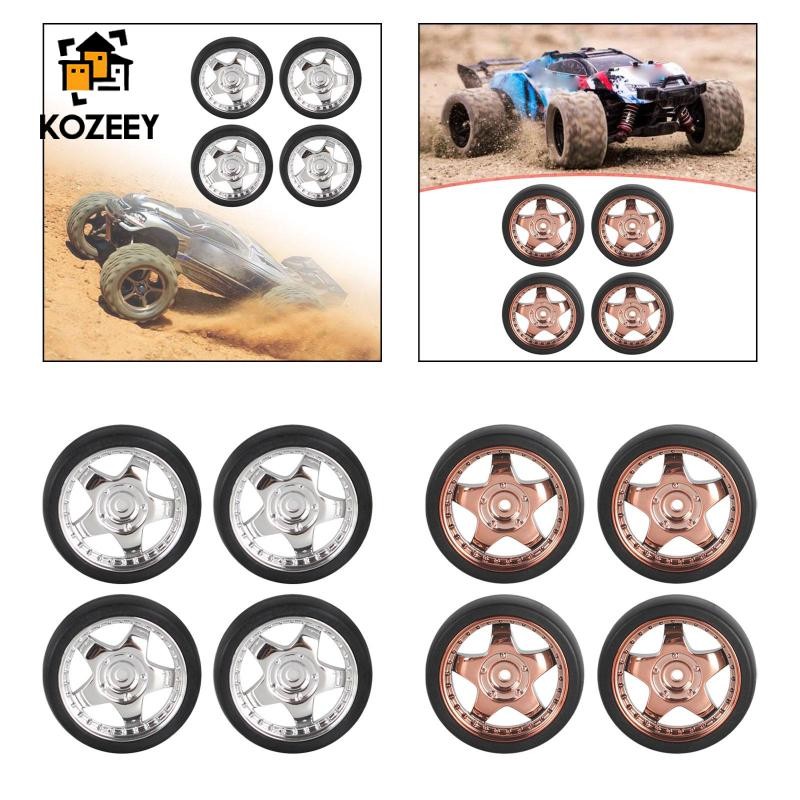 4 RC Xe Drift Lốp Thay Thế, Đường Kính 31 Mm Bánh Xe Và Lốp Bộ, Rally Drift Lốp Cho 1 / 18 RC Drift 