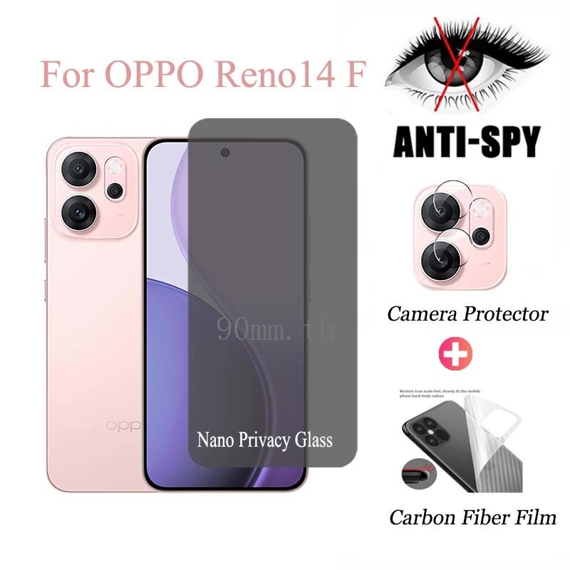 Kính cường lực bảo mật OPPO Reno 14F 5G cho OPPO Reno 14F 14 Pro 13 13F 5G 4G Tấm bảo vệ màn hình ch