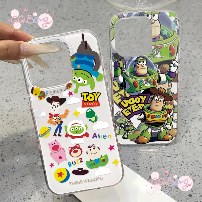 Ốp Lưng IPhone 15 13 16 11 XR 14 12 Pro Max X XS 15 7 8 Plus Buzz Lightyear Toy Story Alien Lotso Sa