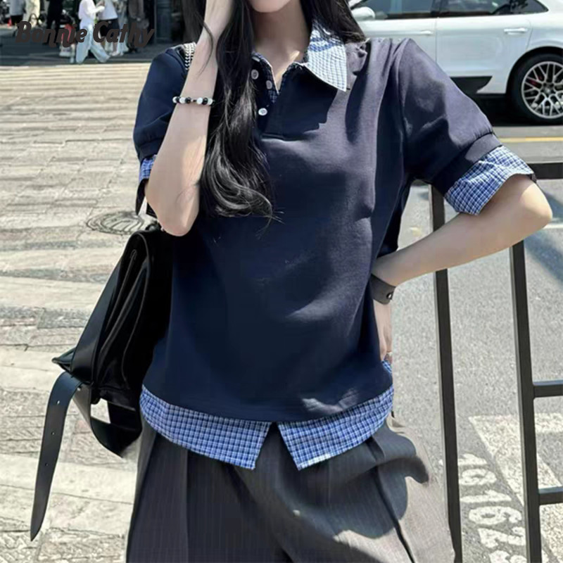 Bonnie Cathy  Áo nữ cotton slim fit thiết kế độc đáo