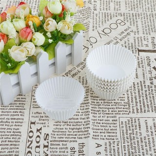[WETK] 100pcs white cupcake paper cases cupcake paper cups for bakeware cake tools VN