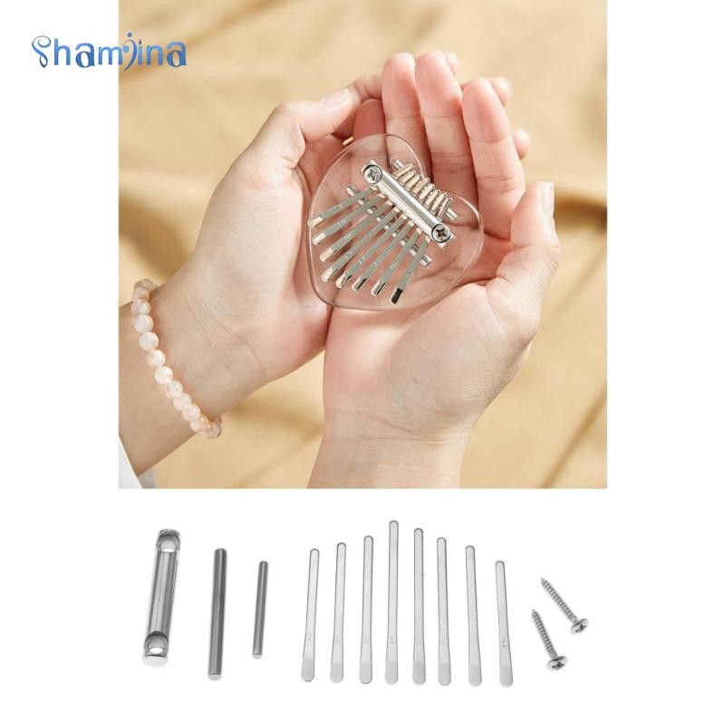 Gazechimp DIY Mini Kalimba 8 Phím Ngón Tay Cái Đàn Piano Thép / w Vít Cho