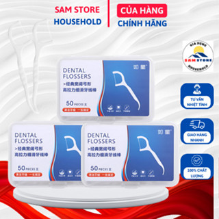 Combo 12 Hộp 600 Chiếc Tăm Chỉ Nha Khoa 2 Đầu Sợi Chỉ Mảnh,Tăm Chỉ Nha Khoa Vệ Sinh Kẽ Răng ChânNướu