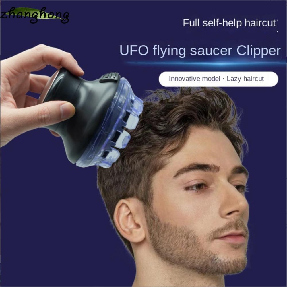 ZHANGHONG Đĩa bay Tông đơ cắt tóc điện, Magic Hair Salon hoàn toàn tự động Tông đơ cắt tóc đặc biệt, Tông đơ cắt tóc đa năng USB Home Electric Hair Clippers Nam