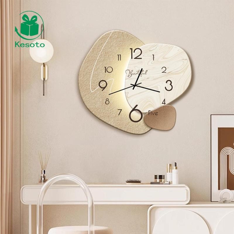 Đồng hồ treo tường Kesoto Giá treo tường Hiện đại Im lặng Sáng tạo Chữ số La Mã Đường kính 28cm Bắc 