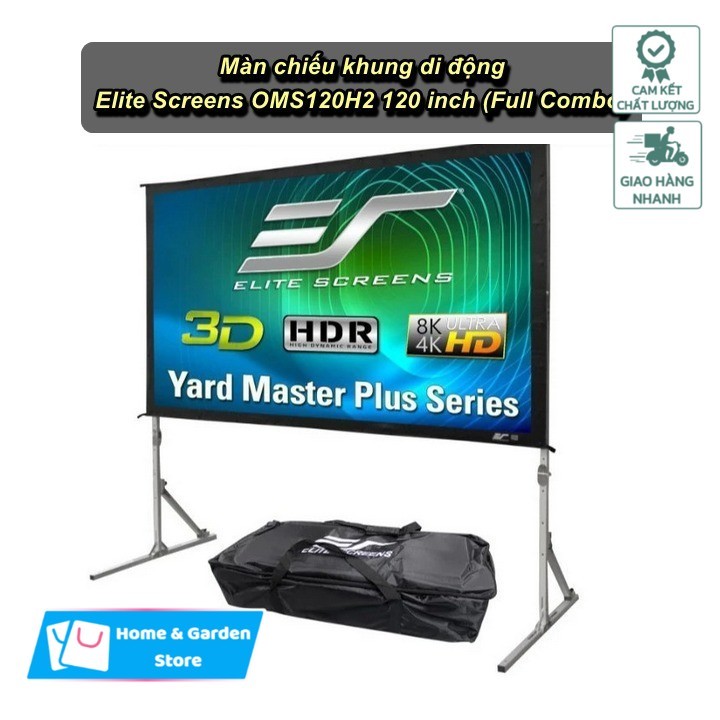[HCM] - Màn Chiếu Khung Di Động Elite Screens OMS120H2 120 inch (Full Combo) - Home & Garden Store