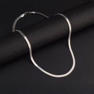 Vòng cổ nam nữ hip hop từ thép titan, thiết kế đơn giản và đa năng với dây xích thép không gỉ bền bỉ