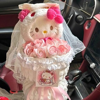  Bó hoa hồng vĩnh cửu Hello Kitty - Quà tặng hoa cho bé gái  Quà sinh nhật Kawaii & Bất ngờ Bestie  