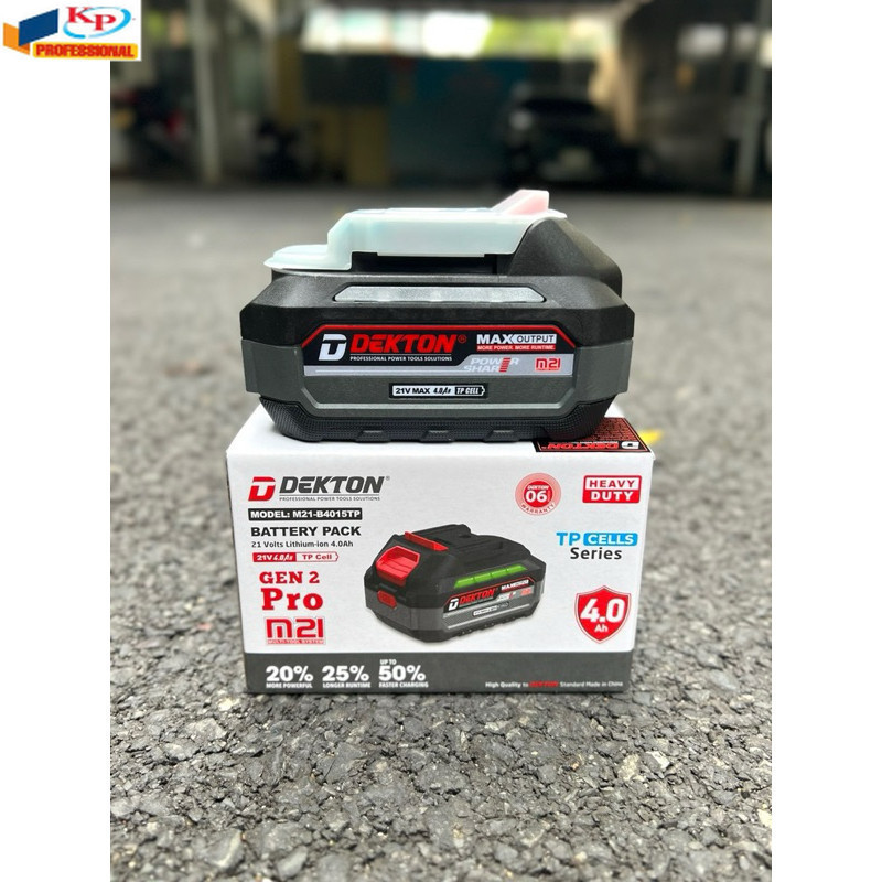 Pin 21V Dekton chân phổ thông M21 B4015TP/ chính hãng K phát điện máy