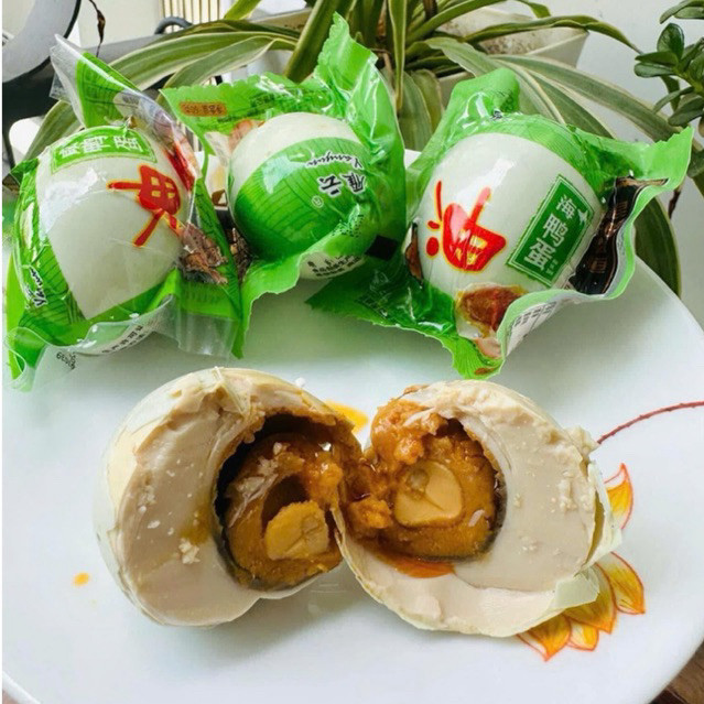Combo 5 Quả Trứng Vịt Muối Biển Bắc Thảo Tươm Dầu Trung Hoa Ăn Liền