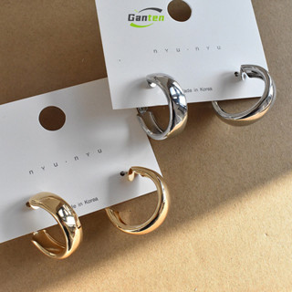  🧚🏻‍♀️Ganten🧚🏻‍♀️ 925 Bạc Pin Thời Trang Thanh Lịch Hình Học Vòng Bông Tai Quà Tặng Nữ Phụ Kiện Trang Sức 