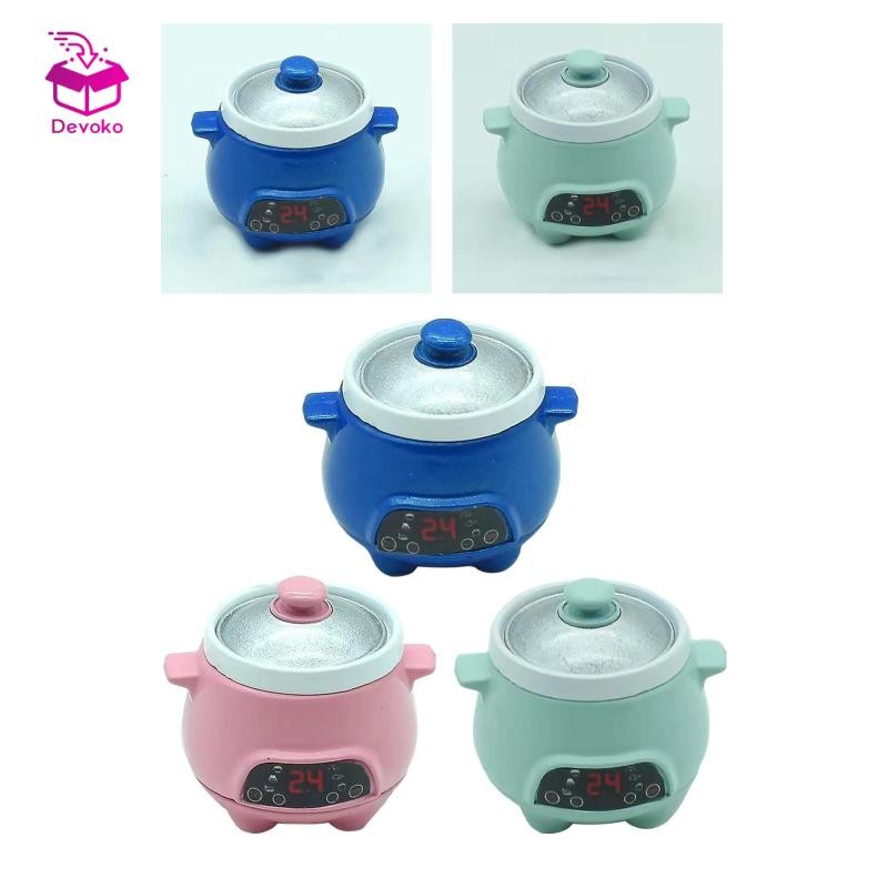 Nhà Búp Bê Nồi Cơm Nồi Nấu Ăn 1 / 12 Nhà Búp Bê Thu Nhỏ Nồi Cho Cắm Trại Nấu Ăn Trong Vườn