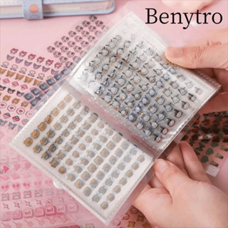 Nhãn dán móng tay BENYTRO Nhãn dán nhật ký dập nổi Mini Nhãn dán cốc đa chức năng hoạt hình tự dính dễ thương Trẻ em 