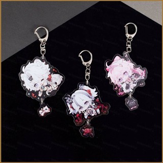 Sta5 Sóng Gió LINGYANG JIHSI Encore Jiyan Acrylic Móc Khóa Anime Ngoại Vi Ba Lô Móc Khóa Mặt Dây Chuyền