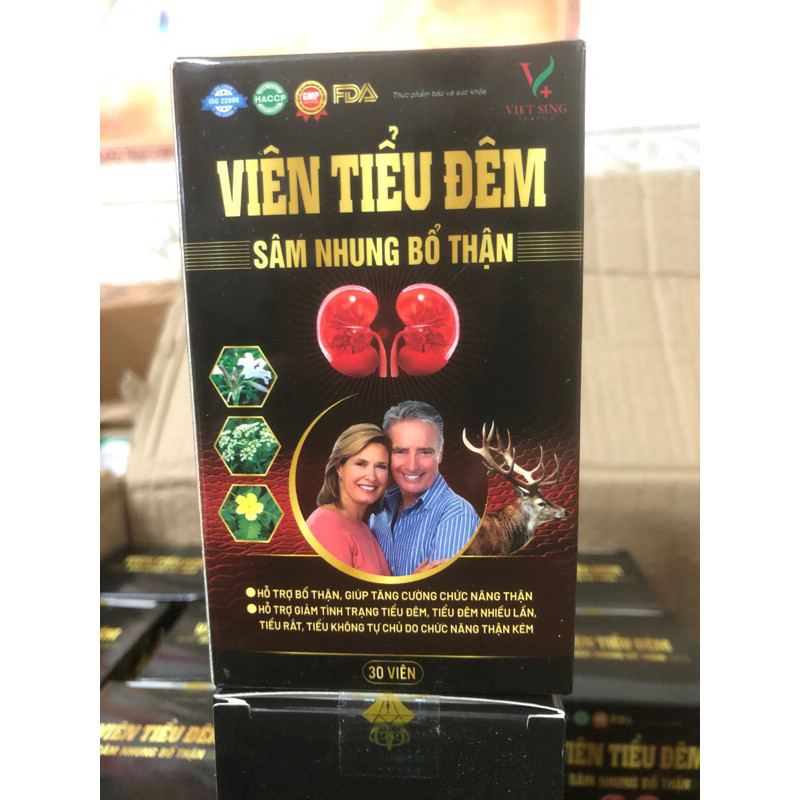 HỘP 30 VIÊN TIỂU ĐÊM SÂM NHUNG BỔ THẬN DÙNG ĐƯỢC CHO CẢ NAM VÀ NỮ