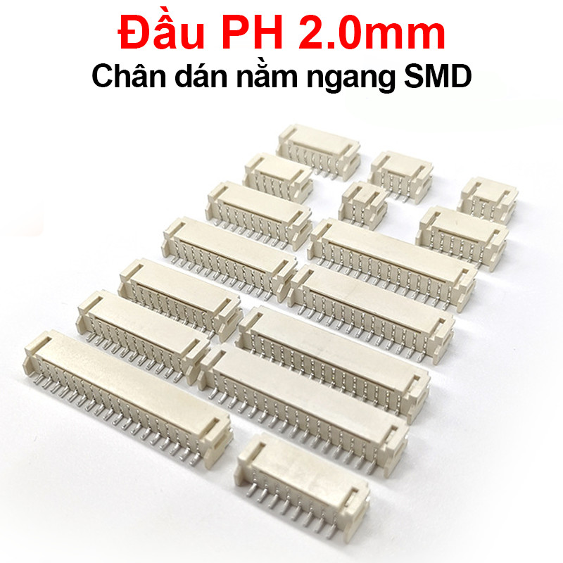 [Siêu sale] Đầu PH 2.0mm chân dán nằm ngang