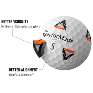 Bóng golf cũ Taylormade 5 lớp TP5, TP5X, Tour Response Stripe chĩnh hãng