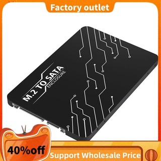 Bộ chuyển đổi M.2 sang vỏ SATA 2.5, Chìa khóa B & M SATA Đen Hỗ trợ 2230 2242 2260 2280