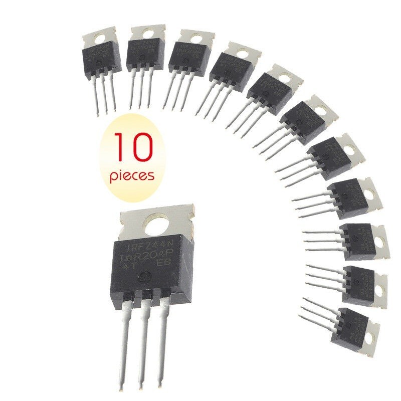 10 Cái / bộ Điện Transistor 55V 49A IRFZ44N IRFZ44 Logic Cấp N-Channel