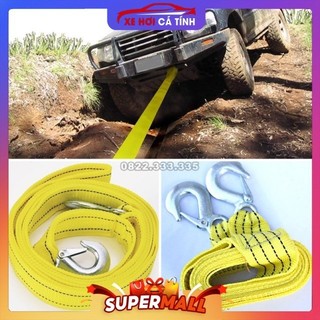 [⚡️FLASH SALE ⚡️] Dây cáp dù chuyên dụng kéo cứu hộ xe ô tô 3 mét - Cáp cứu hộ chịu tải 4 tấn