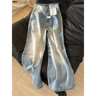 Heza quần ống rộng quần nữ jean Fashion INS Minimalist hàn quốc WLK24802HU 32Z240807