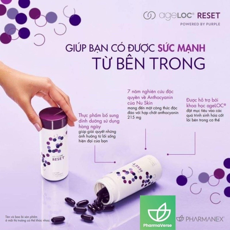 Viên hỗ trợ chống oxy hóa, bảo vệ sức khỏe ageLOC Reset Nuskin