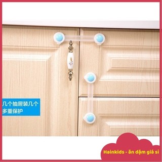 Khóa Tủ Lạnh, Khóa Tủ Kéo An Toàn Cho Bé, Dùng Cho Tủ Lạnh, Tủ Gỗ, Tủ Nhựa, Chốt Khóa Cài Ngăn Kéo Tủ, Tủ Lạnh An Toàn