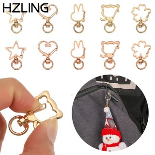 Set 5 móc khóa tôm hùm bằng kim loại dùng làm vòng cổ/móc khóa DIY mới