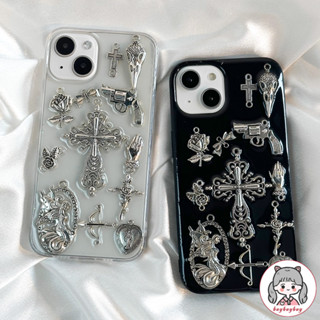 Ốp điện thoại lấp lánh bằng kim loại sang trọng Cross Cupid cho IPhone 11 15 14 13 12 Pro Max 15 14 Plus Ốp lưng TPU mềm chống rơi chống bụi bẩn