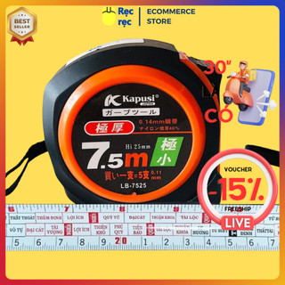 Thước cuộn 3m, 5m, 7.5m Thước rút, Thước đo lỗ ban phong thủy chính xác Kapusi Nhật Bản nhựa ABS