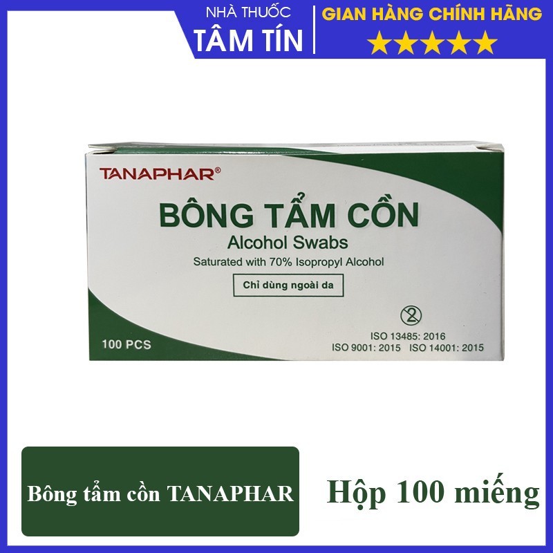 Bông tẩm cồn TANAPHAR ( Alcohol Swabs)