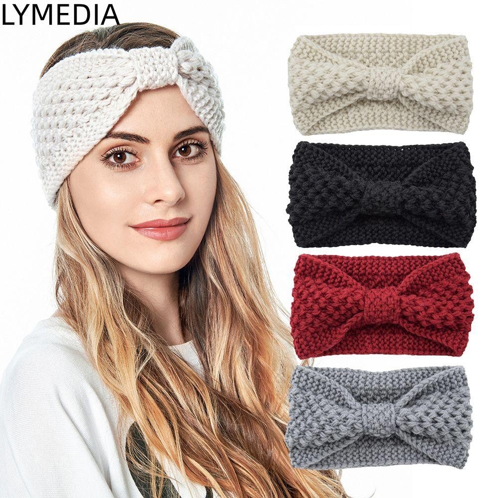 LYMEDIA đô LYMEDIA dành cho nữ Phụ kiện tóc mềm Dây buộc đầu dệt kim co giãn