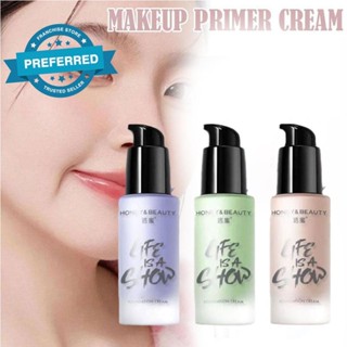 Kem lót trang điểm Honey Beauty 3 trong 1 Kem che khuyết điểm trơn W3 lâu trôi