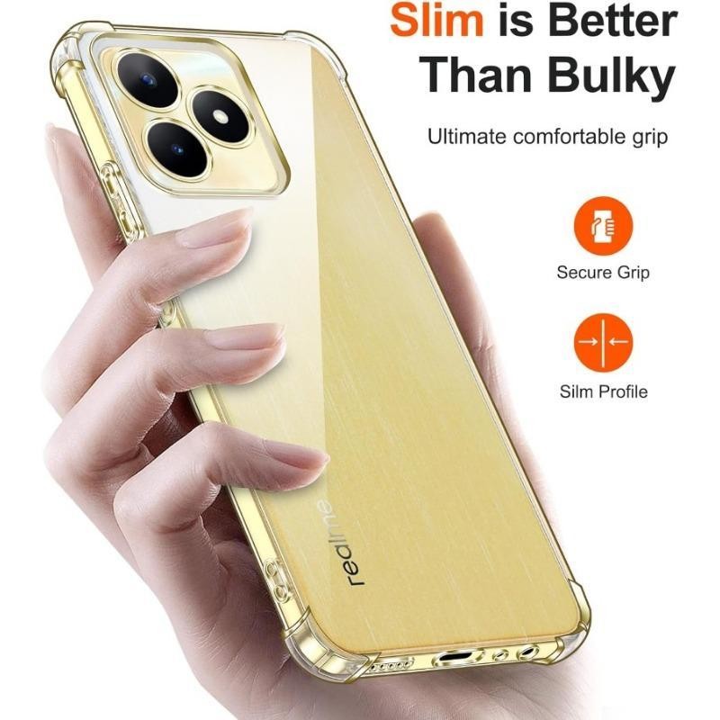 Dành Cho Realme C65s Ốp Lưng Silicon Mềm TPU Trong Suốt Ốp lưng RealmeC65s Vỏ Chống Sốc