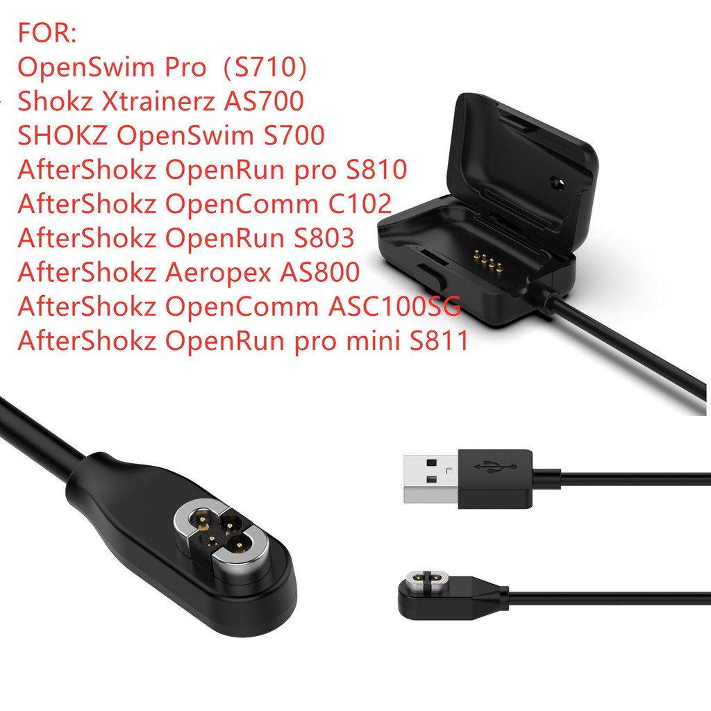 Thích Hợp Cho Cáp Sạc SHOKZ OpenSwim Pro S710 S700 Xtrainerz AS700 OpenRun S803 S810 S811 AS800 Sạc