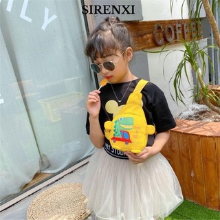 SIRENXI đeo vai bằng nylon hình khủng long hoạt hình đáng yêu dành cho trẻ em